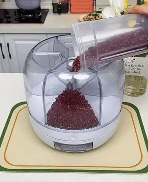 Multi-Section Rotating Food Storage Dispenser Box