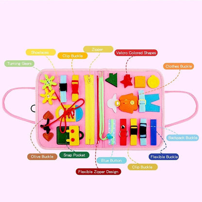 Montessori Travel Quiet Book: Felt Activity & Sensory Learning