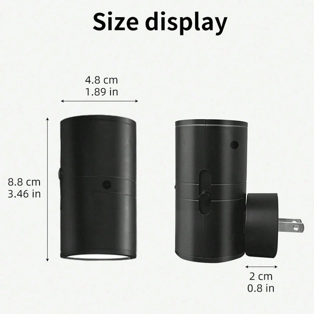 Cylindrical Night Lights: Dimmable LED Plug-In with Sensor