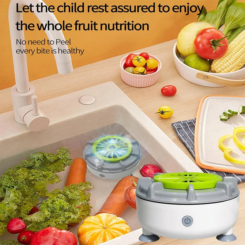 Portable Fruit & Veg Washer: Efficient USB Spinner