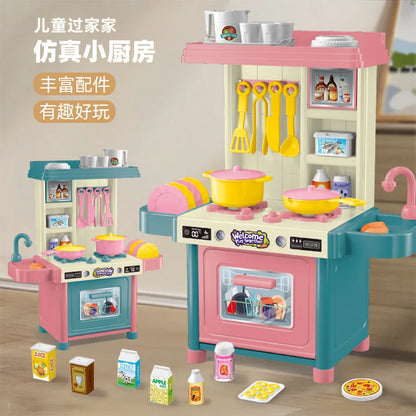 Kids Play House Kitchen Set 53PCS – Mini Cooking Toys