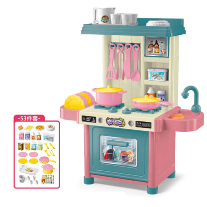 Kids Play House Kitchen Set 53PCS – Mini Cooking Toys